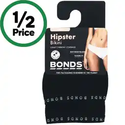 Woolworths Bonds Ladies’ Hipster Bikini Assorted Pk 2 offer