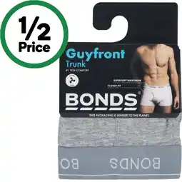 Woolworths Bonds Men’s Guyfront Trunk Assorted Pk 1 offer