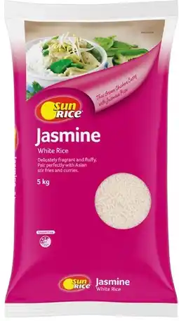 Coles Sunrice Jasmine Rice 5kg offer