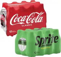 Coles Coca-Cola, Fanta or Sprite Soft Drink 12x300mL offer