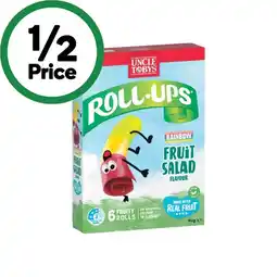 Woolworths Uncle Tobys Roll-Ups 94g Pk 6 offer