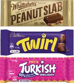 Coles Cadbury Chocolate Bar 30g-55g or Whittaker's Chocolate Slab 45g-50g offer