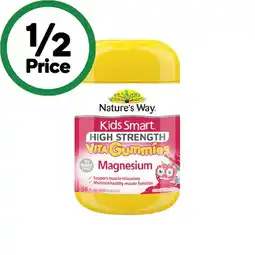 Woolworths Nature’s Way Kids Smart Vita Gummies Magnesium Pk 50 offer