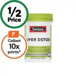 Woolworths Swisse Ultiboost Liver Detox Tablets Pk 120 offer