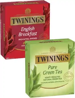 Coles Twinings Tea Bags 80 Pack-100 Pack offer