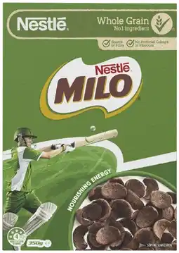 Coles Nestlé Milo Cereal 350g offer