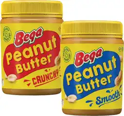 Coles Bega Smooth or Crunchy Peanut Butter 470g offer