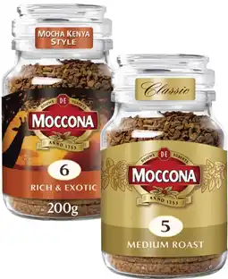 Coles Moccona Freeze Dried Instant Coffee 200g offer