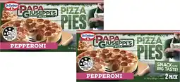 Coles NEW Papa Giuseppi's Pepperoni Pizza Pies 2 Pack 326g offer