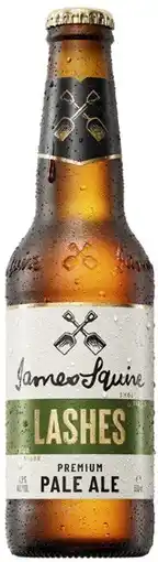 Coles James Squire 150 Lashes Pale Ale Bottles 24x330mL offer