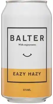 Coles Balter Eazy Hazy Cans 16x375mL offer