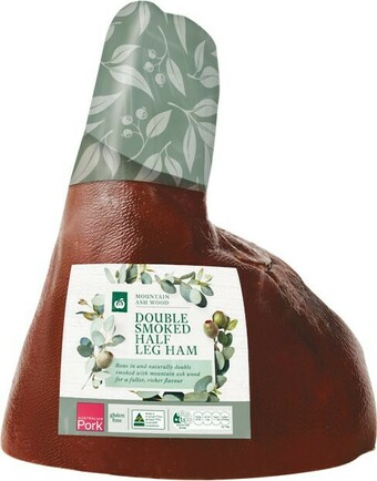 Woolworths Woolworths Double Smoked Half Leg Ham offer