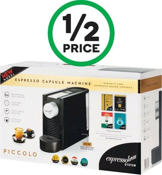 Espressotoria Piccolo Coffee Machine* offer at Woolworths