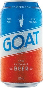 Woolworths Mountain GOAT Very Enjoyable Beer Cans 24x375ml offer