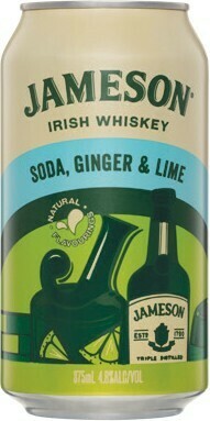 Woolworths Jameson Soda, Ginger & Lime Cans 6x375ml offer