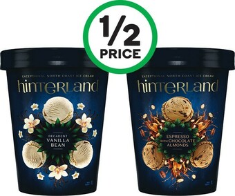 Woolworths Hinterland Ice Cream Tubs 1 Litre – From the Freezer offer