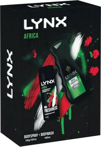 Woolworths Lynx Africa Body Spray & Shower Gel Gift Set offer