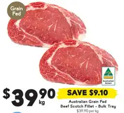 Drakes Australian Grain Fed Beef Scotch Fillet offer