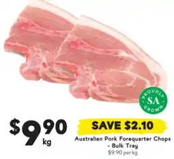 Drakes Australian Pork Forequarter Chops offer