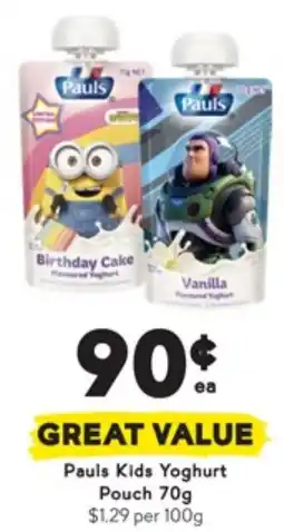 Drakes Kids Yoghurt Pouch offer