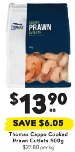 Drakes Cooked Prawn Cutlets offer