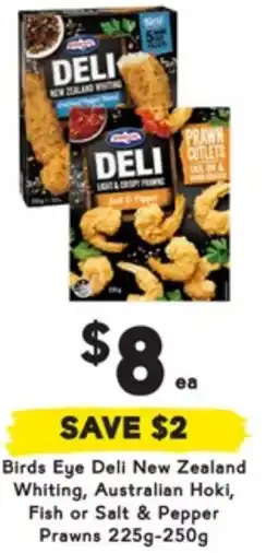 Drakes Deli New Zealand Whiting, Australian Hoki, Fish or Salt & Pepper Prawns offer