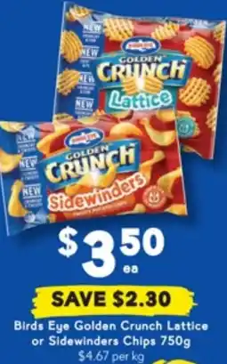 Drakes Golden Crunch Lattice or Sidewinders Chips offer