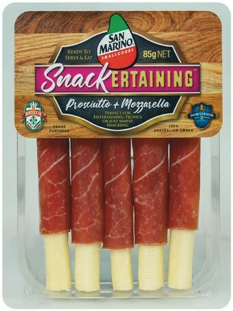 Woolworths San Marino Snackertaining 85-100g – From the Deli offer