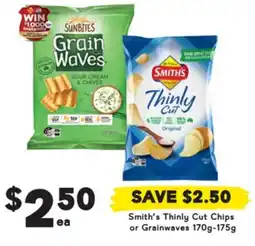 Drakes Smith's Thinly Cut Chips or Grainwaves offer