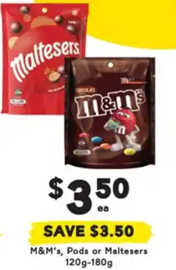 Drakes M&M's, Pods or Maltesers offer