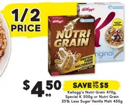 Drakes Nutri Grain, Special K or Nutri Grain offer