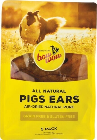 Woolworths Bow Wow Pigs Ears Pk 5 offer