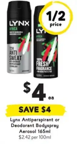 Drakes Antiperspirant or Deodorant Bodyspray Aerosol offer