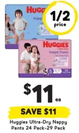Drakes Huggies Ultra-Dry Nappy Pants offer