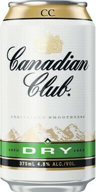 Woolworths Canadian Club Whisky & Dry Cans 24x375ml offer