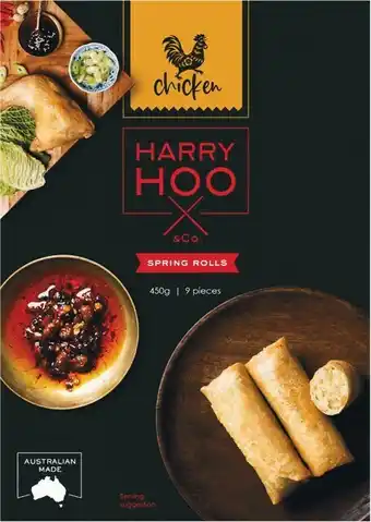 Woolworths Harry Hoo Chicken Spring Rolls 450g offer