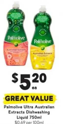 Drakes Ultra Australian Extracts Dishwashing Liquid offer