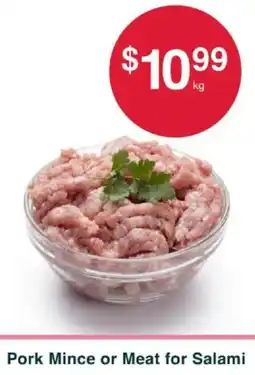 Australian Butchers Store Pork Mince or Meat for Salami offer