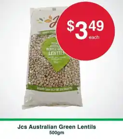 Australian Butchers Store Jcs Australian Green Lentils offer