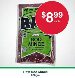 Australian Butchers Store Raw Roo Mince offer