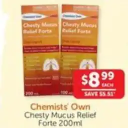 WHOLELIFE catalogue Chesty Mucus Relief Forte offer