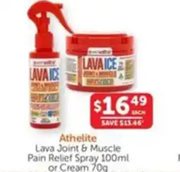 WHOLELIFE catalogue Lava Joint & Muscle Pain Relief Spray or Cream offer