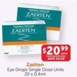 Eye Drops Single Dose Units
