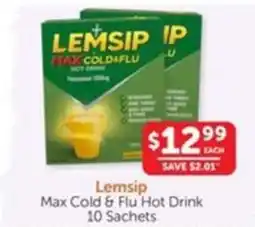 WHOLELIFE catalogue Max Cold & Flu Hot Drink offer