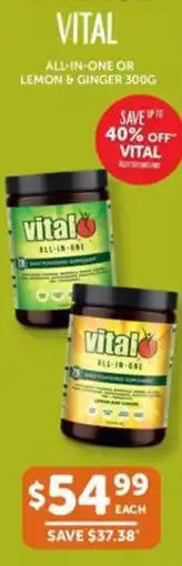 All-in-one or lemon & ginger