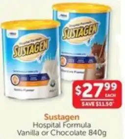 WHOLELIFE catalogue Hospital Formula Vanilla or Chocolate offer