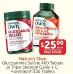 WHOLELIFE catalogue Glucosamine Sulfate Tablets or Triple Strength Garlic + C. Horseradish Tablets offer