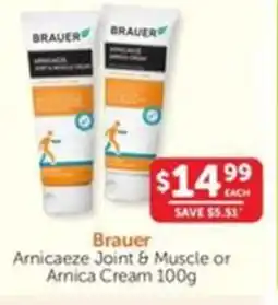 WHOLELIFE catalogue Arnicaeze Joint & Muscle or Arnica Cream offer