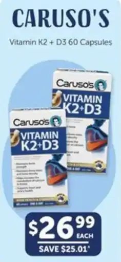 Vitamin K2 + D3 60 Capsules