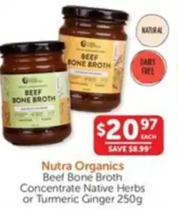WHOLELIFE catalogue Beef Bone Broth Concentrate Native Herbs or Turmeric Ginger offer